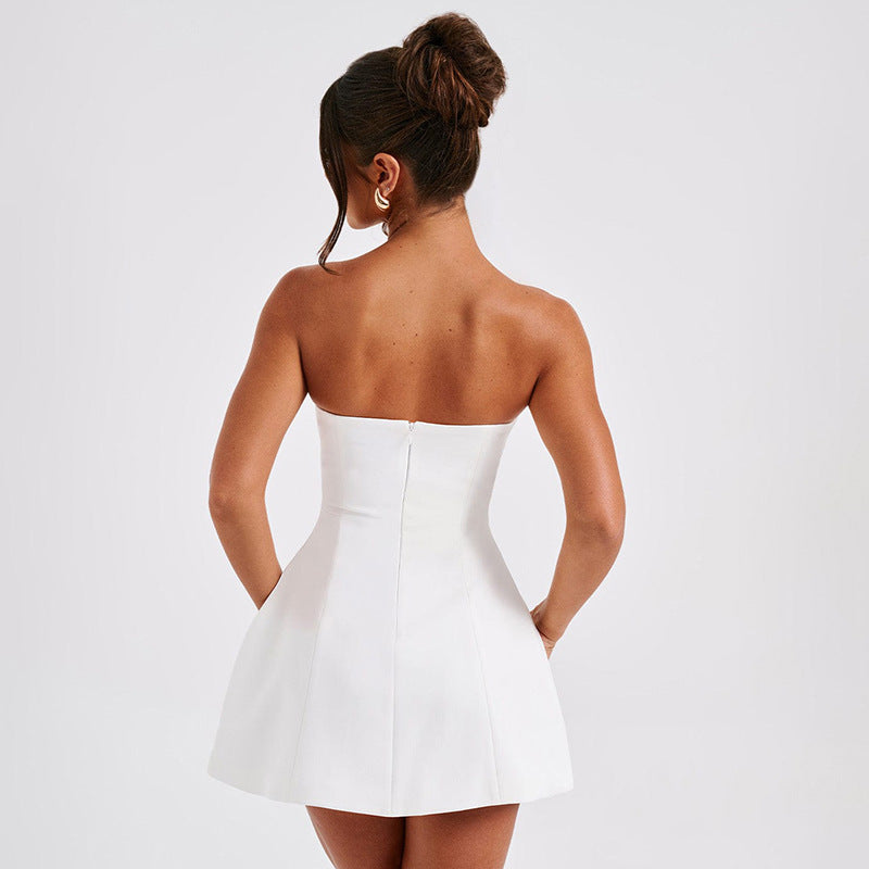 Backless Slim Short Dress