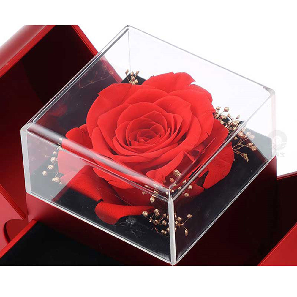 Artificial Flower Rose Flower Jewelry Box